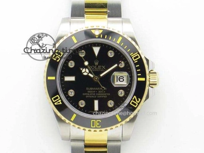 MiroTime 1219 HighPerformance DateJust 116234 BP Best Edition SS YG Gold Dial Diamond Markers On SS Bracelet A2824 V 3940